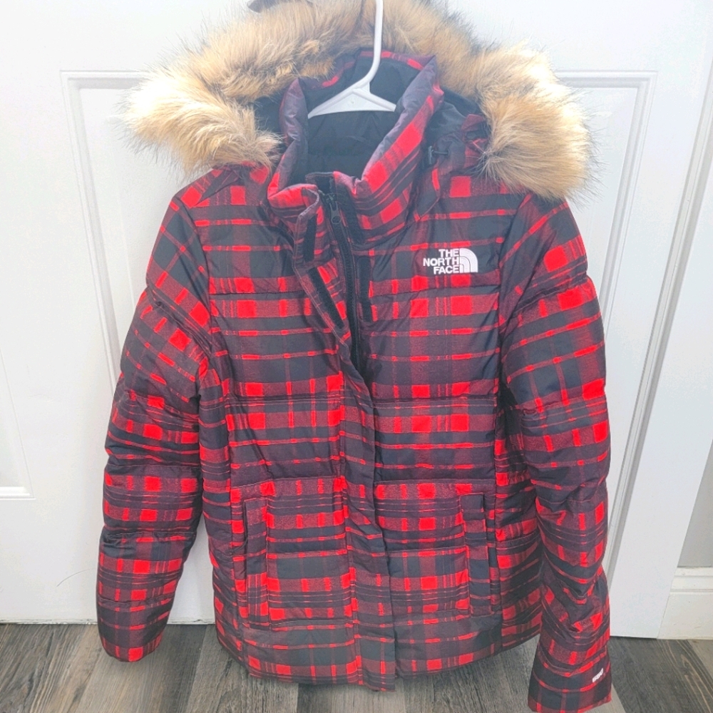 The North Face Gotham Jacket in Red Plaid